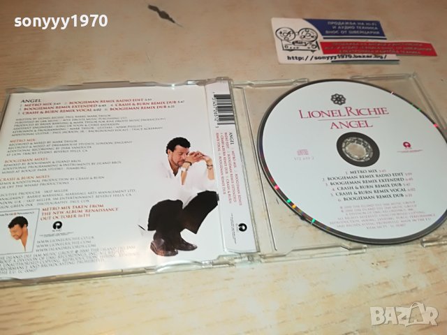 LIONEL RICHIE ANGEL CD-ISLAND ВНОС GERMANY 0504231147, снимка 11 - CD дискове - 40262235