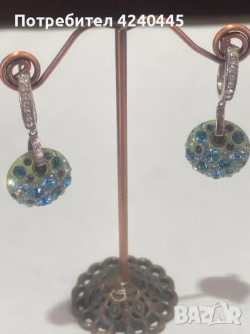 Сребърни обеци висящи