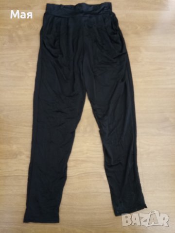 Дамски черен панталон лек шалвар, снимка 6 - Панталони - 38844353