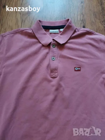 Napapijri - страхотна мъжка тениска L, снимка 3 - Тениски - 49576607