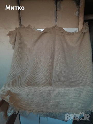 Ретро бял китеник с ресни за легло, снимка 5 - Покривки за легло - 53078234