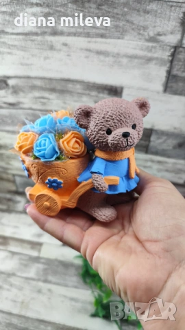 Сладки малки мечета в оранжево и синьо!!, снимка 5 - Декорация за дома - 53659002