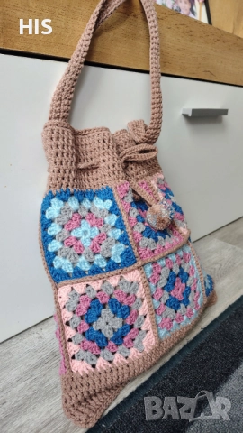 Дамски плетени чанти луксозни, ръчна изработка от качествени прежди, различни модели, снимка 5 - Чанти - 39398104