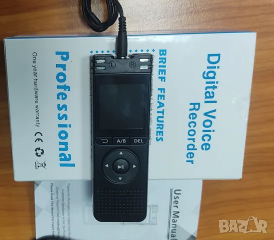 32gb диктофон Aудио рекордер MP3 плейър подслушвател 50 часа запис, снимка 4 - MP3 и MP4 плеъри - 49723345