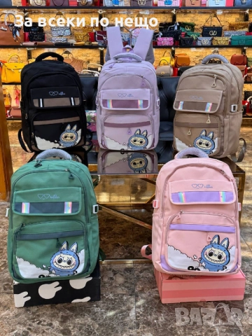 Labubu Детска Раница Лабубу - Налични Различни Цветове Код SK72, снимка 6 - Раници - 52475051