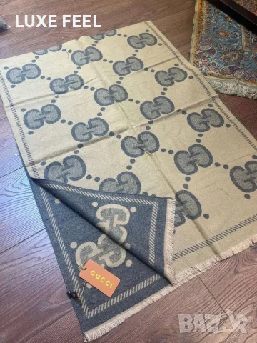 Gucci ⚜️ Hermes ⚜️ Louis Vuitton ⚜️ Дамски Кашмирени Шалове , снимка 17 - Шалове - 56046188