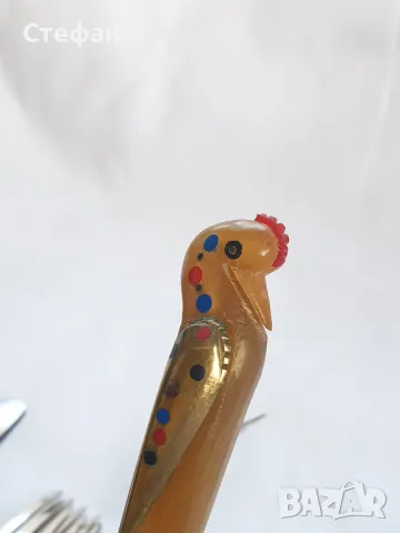 Комплект прибори с дръжки от рог, снимка 11 - Антикварни и старинни предмети - 47670391