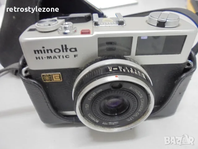 № 8746 Стар фотоапарат MINOLTA HI-MATIC F  , снимка 4 - Други ценни предмети - 55806822