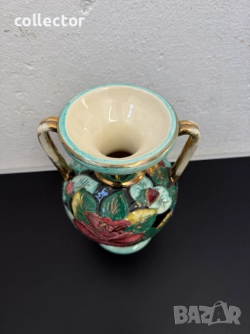 Керамична амфорна ваза - Монако. №7757, снимка 4 - Антикварни и старинни предмети - 52822201