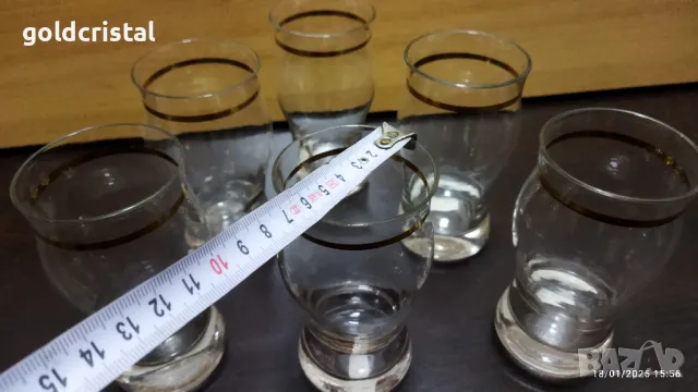 ретро стъклени чаши , снимка 6 - Антикварни и старинни предмети - 48734062