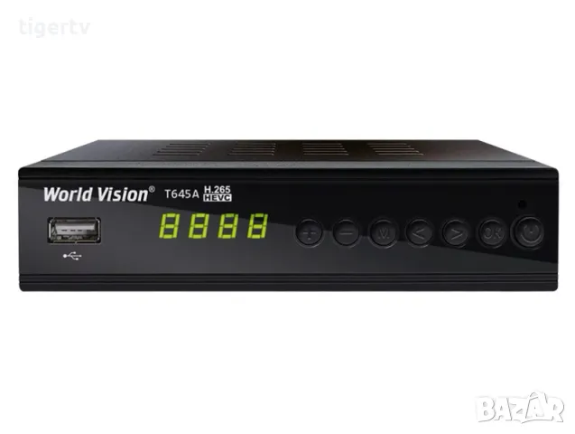 Приемник /декодер за цифрова ефирна кабелна телевизия World Vision T645A LAN FM H.265 HD, гаранция, снимка 2 - Приемници и антени - 27547796