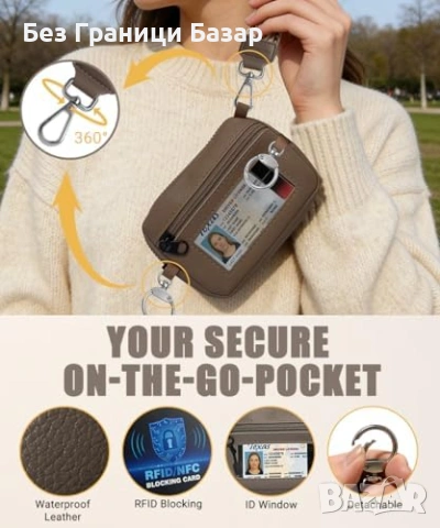 Нова Универсална презрамка за телефон с RFID портфейл за пътуване Анти кражба каишка, снимка 4 - Други - 53822592