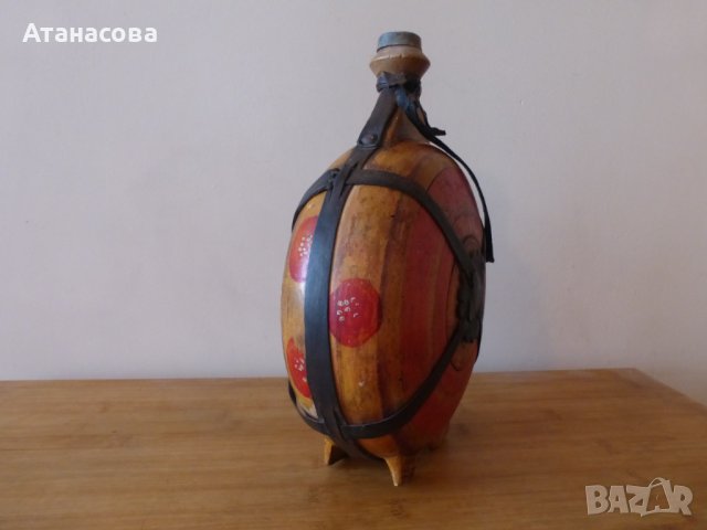 Бъклица стара дървена 1920 г, снимка 3 - Антикварни и старинни предмети - 44246853