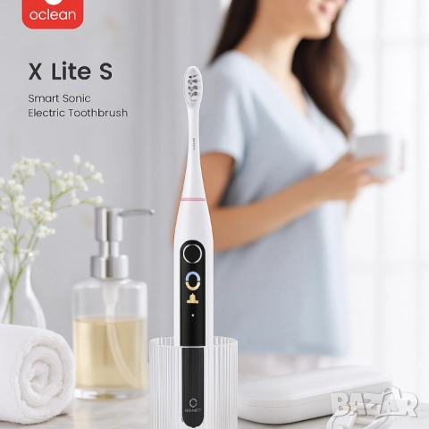 Електрическа четка за зъби Oclean X Lite 20 Set, 1бp накрайник, 5 режима, Калъф, снимка 10 - Друга електроника - 51947962