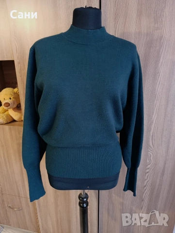 Зелено поло, снимка 3 - Блузи с дълъг ръкав и пуловери - 52911077