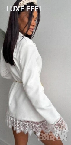 ✨Дамски Сака с Дантела, снимка 9 - Сака - 53498385