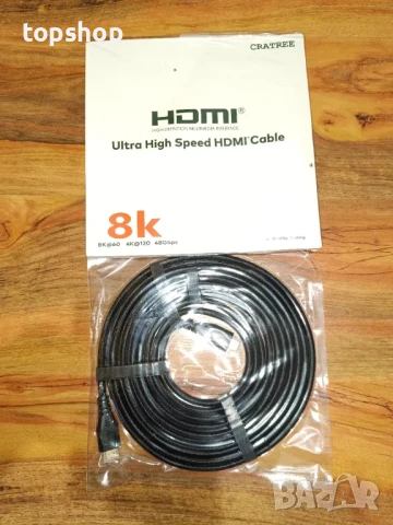 8 метра HDMI оптичен кабел 8K Fiber Optic HDMI Cable, снимка 2 - Кабели и адаптери - 50502555