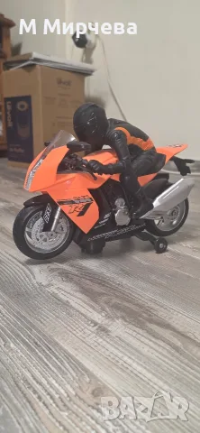 Детска играчка мотор с моторист на батерии AutoBike