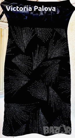  Рокля ENVY  за Нова година - кадифе с кристали, снимка 8 - Рокли - 52796187