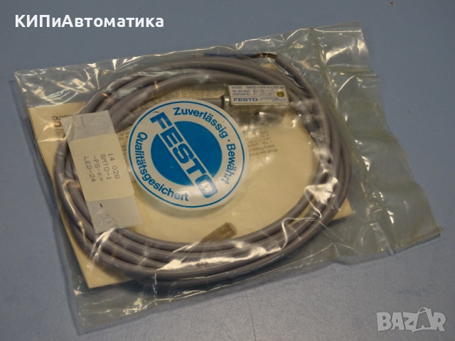 Индуктивен сензор Festo SMTO-1-PS-K-LED-24 proximity switch, снимка 5 - Резервни части за машини - 44603089