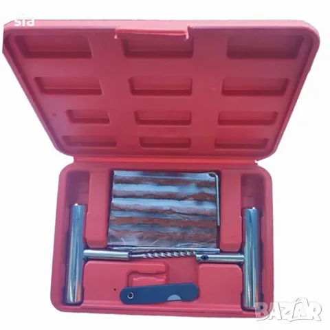Комплект за лепене на гуми, Авариен/ ремонтен комплект, метал, 16ч., снимка 2 - Аксесоари и консумативи - 39018860