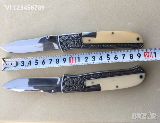 Сгъваем нож "ПАНТЕРА"65Х13 размер 85х195 мм, снимка 1 - Ножове - 42244946