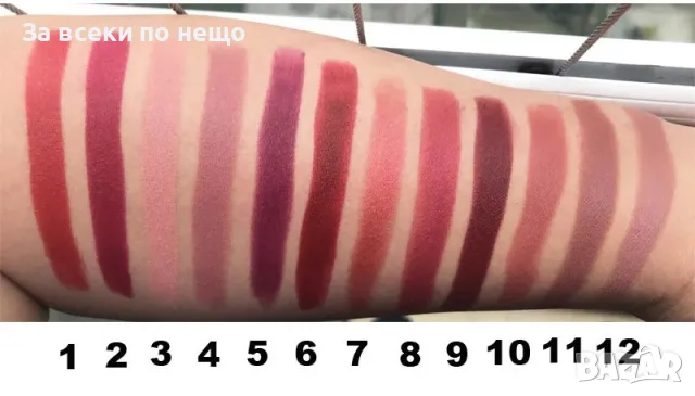 Комплект червила 2в1 - 12 броя, снимка 3 - Козметика за лице - 48688979