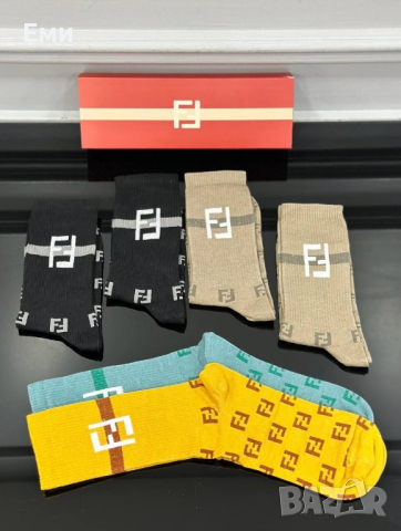 Високи  мъжки чорапи CALVIN CLEIN, KARL,  OFF WHITE, FENDI, UNDER, HUGO BOSS , снимка 7 - Мъжки чорапи - 44776199