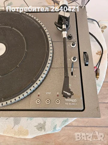 Грамофон Thorens TD 105 MK II с игла Stanton TH 500E ( С ръководство), снимка 3 - Грамофони - 56247827