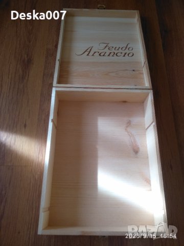 Дървена кутия за вино , снимка 2 - Други ценни предмети - 42203282