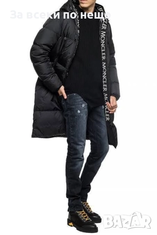 Moncler Мъжко Дълго Черно Зимно Яке Монклер Код A. Style-4