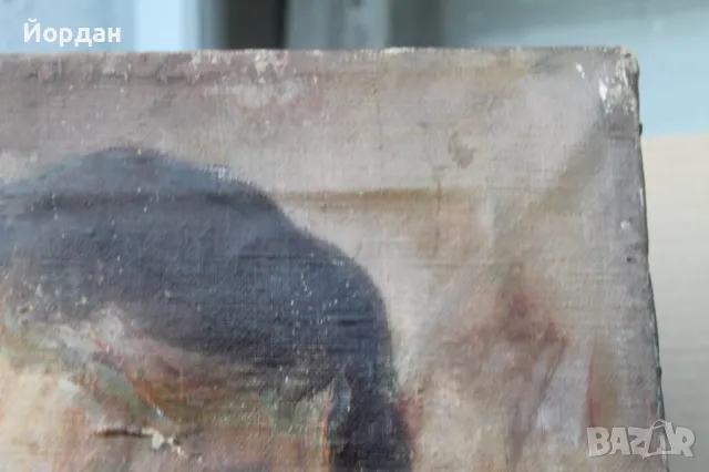 Стар портрет маслени бои, снимка 6 - Антикварни и старинни предмети - 47895284