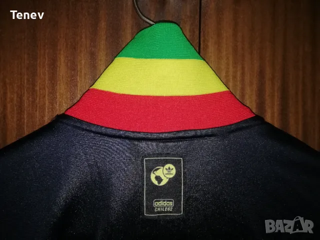 Adidas Chile 62 Rasta Bob Marley Originals оригинално горнище размер L Боб Марли Адидас, снимка 4 - Спортни дрехи, екипи - 49113352