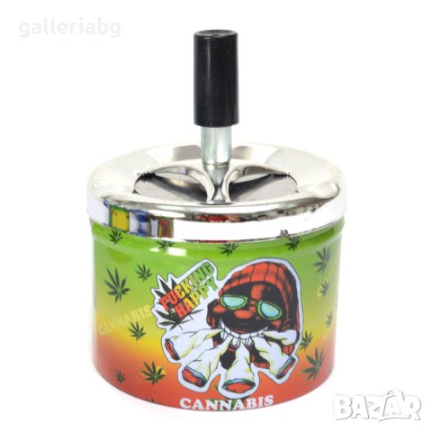 Пепелник с марихуана, rasta, пушещи човечета , снимка 2 - Арт сувенири - 41575027