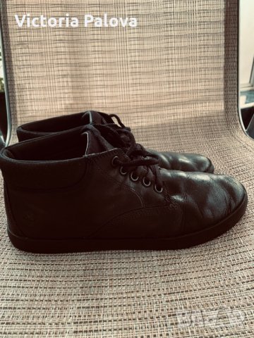 Черни боти TIMBERLAND,естествена кожа, снимка 9 - Дамски боти - 35737332