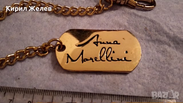 ANNA MORELLINI Марков ДАМСКИ БУТИКОВ ДИЗАЙНЕРСКИ ФЕШЪН АРТ ПОЗЛАТЕН СТИЛЕН КЛЮЧОДЪРЖАТЕЛ Бижу 34547, снимка 3 - Други - 39061981