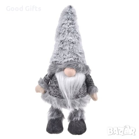 Коледен Гном, Сив, 30см