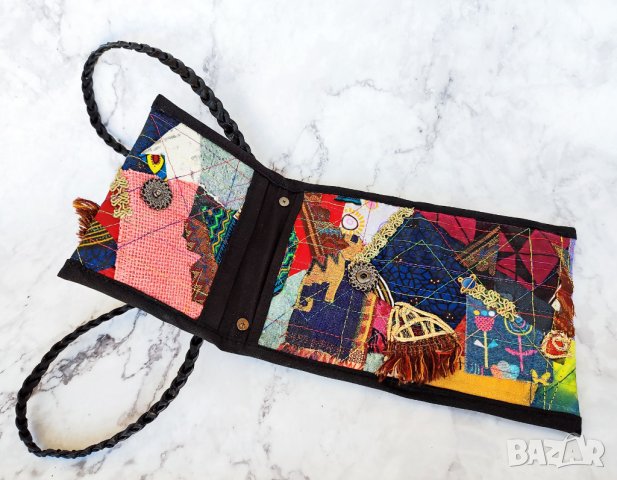Дизайнерска чанта мозайка, снимка 2 - Чанти - 41337623
