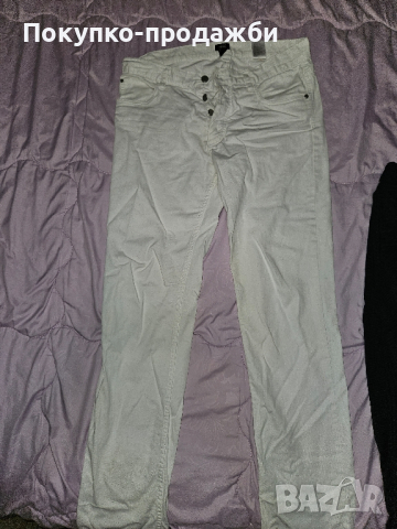 бял мъжки панталон/дънки, снимка 2 - Панталони - 44734501