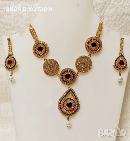 11 Комплект - обеци, колие - S11-24, снимка 6 - Бижутерийни комплекти - 39024517