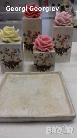 Подаръци от ароматен глицеринов сапун , снимка 12 - Изкуствени цветя - 39733731