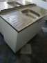 Кухненски шкаф с мивка бордова 120/50 средно корито , снимка 3