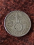 Сребърна монета 5 райхс марки 1936 година нацистка Германия трети райх 51426, снимка 3