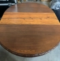 Антична Кръгла Маса от Масивно Дърво с Богата Резба, снимка 5