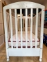 Дървено детско (бебешко) легло с колелца (0-3 год.), снимка 1