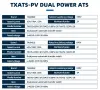 Taxnele ATX-4P 4P ATS за PV инвертор – автоматичен превключвател 63A, снимка 8