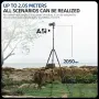 Алуминиев видео статив Fotopro до 184,15 см с флуидна глава, черен, снимка 5