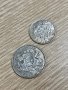 Лот Латвия 1 + 2 лати 1924-1925 г, сребърни монети , снимка 4