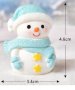 3d Снежен човек със звездички силиконов молд форма калъп фондан свещ гипс шоколад, снимка 1 - Форми - 39013739