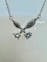Сребърно колие с мойсанит (Диамант) 1 карат, снимка 3